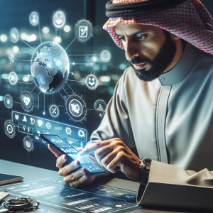 arabic man create content for instagram